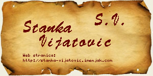 Stanka Vijatović vizit kartica